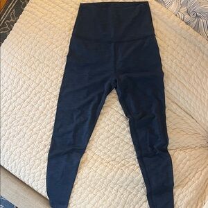 High-Waisted Navy Leggings